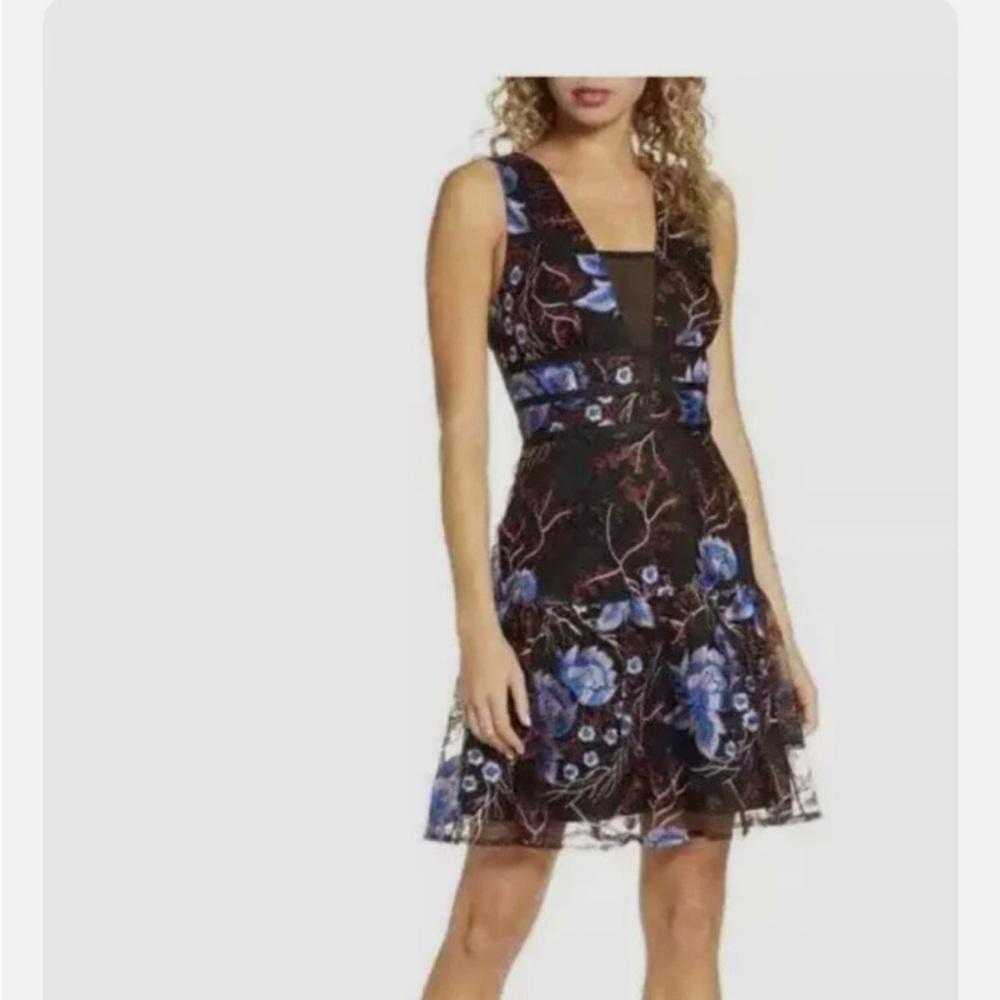 Embroidered Cocktail Dress